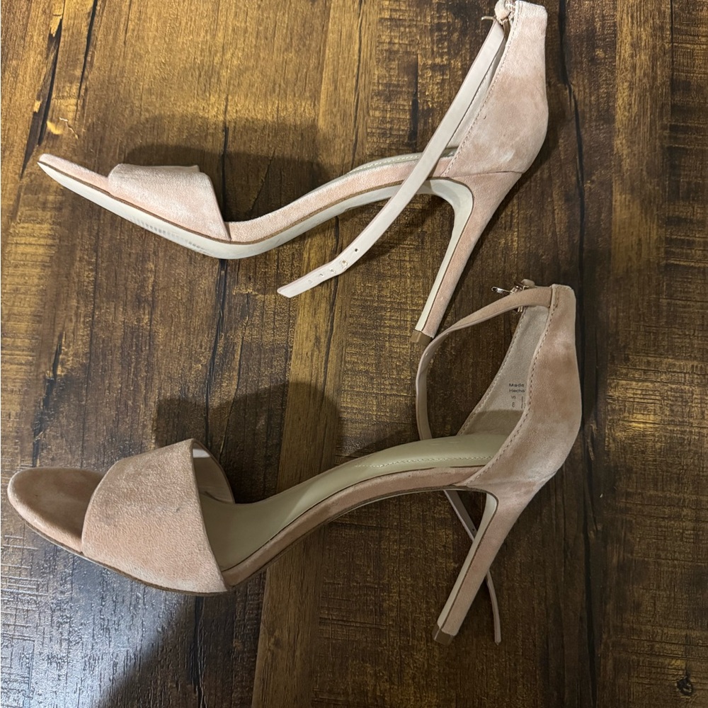 Aldo Blush Suede Heels